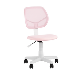 Кресло компьютерное детское ЛОЛО розовый пластик белый | Интернет магазин мебели и декора LifeDekor