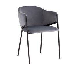 Стул Brace велюр серый | Интернет магазин мебели и декора LifeDekor