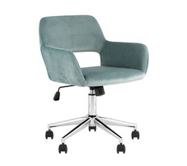 Кресло офисное ROSS велюр серо-зеленый | Интернет магазин мебели и декора LifeDekor