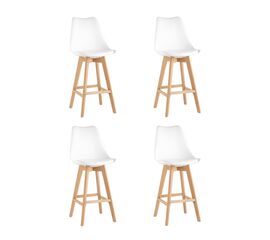 Стул барный FRANKFURT белый 4 шт | Интернет магазин мебели и декора LifeDekor