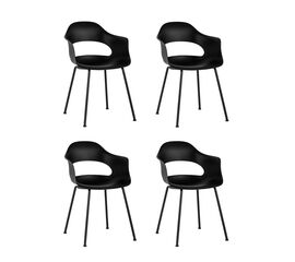 Стул Lady пластик черный 4 шт. | Интернет магазин мебели и декора LifeDekor