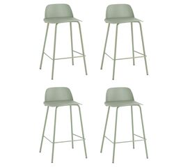 Стул полубарный Mist, серо-зеленый 4 шт | Интернет магазин мебели и декора LifeDekor