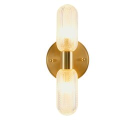 Светильник настенный Moderli V11018-2W Brass | Интернет магазин мебели и декора LifeDekor