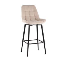 Стул барный Флекс с поворотным механизмом велюр бежевый | Интернет магазин мебели и декора LifeDekor