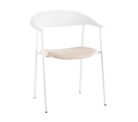 Стул Eila с подушкой пластик белый | Интернет магазин мебели и декора LifeDekor