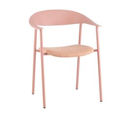 Стул Eila с подушкой пластик розовый | Интернет магазин мебели и декора LifeDekor