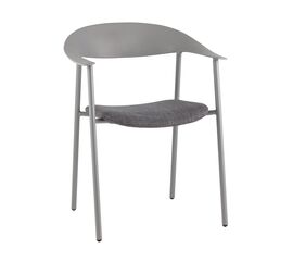 Стул Eila с подушкой пластик серый | Интернет магазин мебели и декора LifeDekor