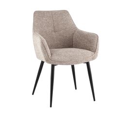 Стул обеденный Lynet рогожка светло-коричневый | Интернет магазин мебели и декора LifeDekor