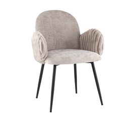 Стул обеденный Wave Stripes букле серый | Интернет магазин мебели и декора LifeDekor