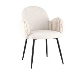 Стул обеденный Wave Stripes букле светло-серый | Интернет магазин мебели и декора LifeDekor