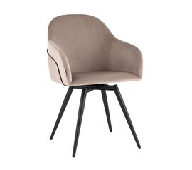 Стул вращающийся Новел New велюр серо-коричневый | Интернет магазин мебели и декора LifeDekor