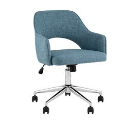 Кресло офисное Кларк рогожка синий | Интернет магазин мебели и декора LifeDekor