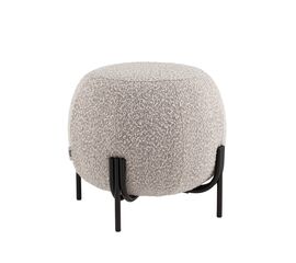 Пуф Флик new ткань букле серо-бежевый | Интернет магазин мебели и декора LifeDekor