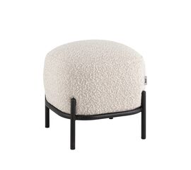 Пуф Стоун ткань букле молочный | Интернет магазин мебели и декора LifeDekor