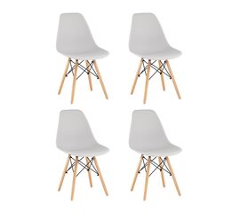 Стул Eames Style DSW светло-серый x4 (разборный каркас) | Интернет магазин мебели и декора LifeDekor