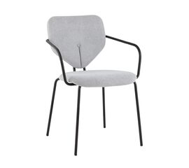 Стул обеденный Masey с подлокотниками серый | Интернет магазин мебели и декора LifeDekor