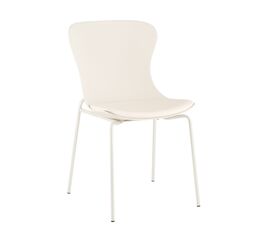 Стул Shaya с подушкой пластик молочный | Интернет магазин мебели и декора LifeDekor
