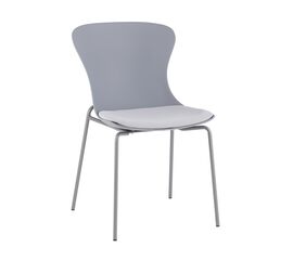 Стул Shaya с подушкой пластик серый | Интернет магазин мебели и декора LifeDekor