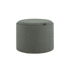 Пуф с ящиком Хюгге L букле темно-серый | Интернет магазин мебели и декора LifeDekor