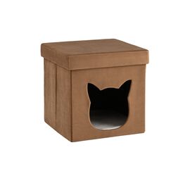 Пуф складной с ящиком Store Pet коричневый | Интернет магазин мебели и декора LifeDekor