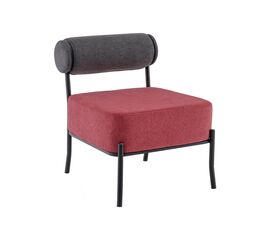 Кресло Ponpoun тёмно-серый бордо | Интернет магазин мебели и декора LifeDekor