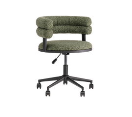 Стул офисный Ponty зелёный чёрные ножки | Интернет магазин мебели и декора LifeDekor