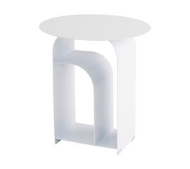 Журнальный столик Arwel металл белый | Интернет магазин мебели и декора LifeDekor