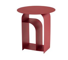 Журнальный столик Arwel металл бордовый | Интернет магазин мебели и декора LifeDekor