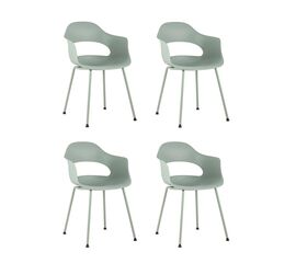 Стул Lady пластик серо-зеленый 4 шт. | Интернет магазин мебели и декора LifeDekor