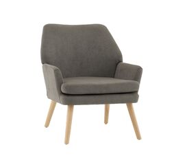 Кресло Харви серый деревянные ножки | Интернет магазин мебели и декора LifeDekor