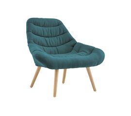 Кресло Олби Страйпс тёмно-бирюзовый | Интернет магазин мебели и декора LifeDekor