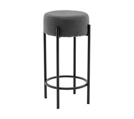 Стул барный Беккет букле темно-серый | Интернет магазин мебели и декора LifeDekor