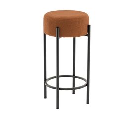 Стул барный Беккет букле терракотовый | Интернет магазин мебели и декора LifeDekor