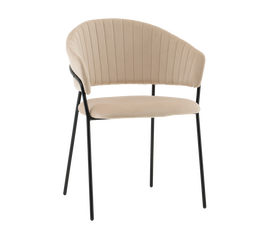 Стул Бруно NEW велюр кремовый | Интернет магазин мебели и декора LifeDekor