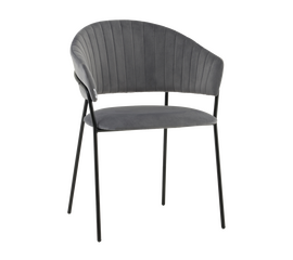 Стул Бруно NEW велюр серый | Интернет магазин мебели и декора LifeDekor