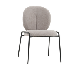 Стул Моллек букле светло-серый | Интернет магазин мебели и декора LifeDekor