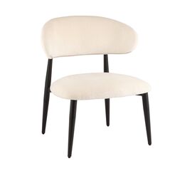 Кресло лаунж Ayla молочный | Интернет магазин мебели и декора LifeDekor