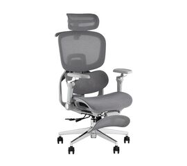 Кресло офисное TopChairs Prodigy с оттоманкой серый | Интернет магазин мебели и декора LifeDekor