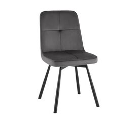 Стул Boun вращающийся велюр темно-серый | Интернет магазин мебели и декора LifeDekor