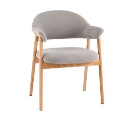 Стул обеденный Tavu с деревянными ножками серый | Интернет магазин мебели и декора LifeDekor