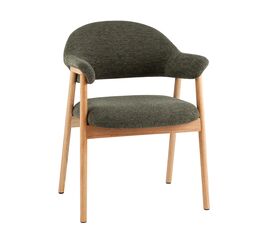 Стул обеденный Tavu с деревянными ножками зеленый | Интернет магазин мебели и декора LifeDekor