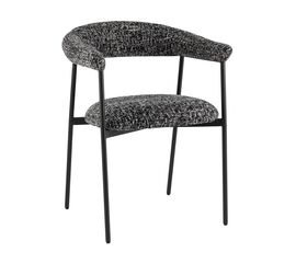 Стул обеденный Toko черно-белый | Интернет магазин мебели и декора LifeDekor