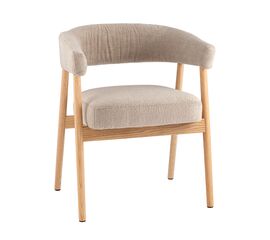 Стул обеденный Zubo с деревянными ножками бежевый | Интернет магазин мебели и декора LifeDekor