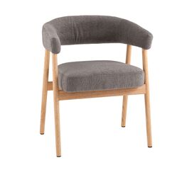 Стул обеденный Zubo с деревянными ножками темно-серый | Интернет магазин мебели и декора LifeDekor