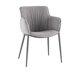Стул Твигги шенилл серый каркас серый | Интернет магазин мебели и декора LifeDekor