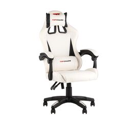 Кресло спортивное TopChairs Phantom бело-черный | Интернет магазин мебели и декора LifeDekor