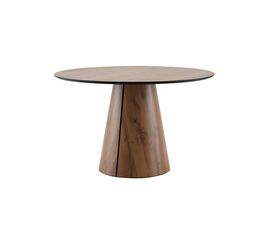 Стол круглый Стивенсон D120 столешница HPL дуб вотан | Интернет магазин мебели и декора LifeDekor