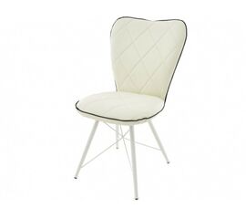 Стул «Риоха» Батлер 08/Нитро блэк, каркас белый | Интернет магазин мебели и декора LifeDekor