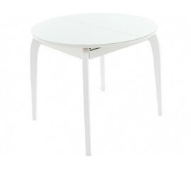Стол «Ривьера» круг, стекло белый | Интернет магазин мебели и декора LifeDekor