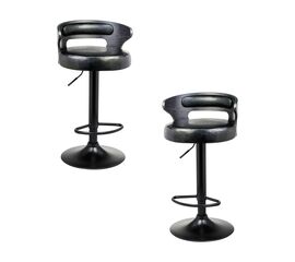 Набор 2 шт Стул барный DOBRIN FRED BLACK, чёрное дерево, чёрный, Вариант: чёрное дерево, чёрный | Интернет магазин мебели и декора LifeDekor